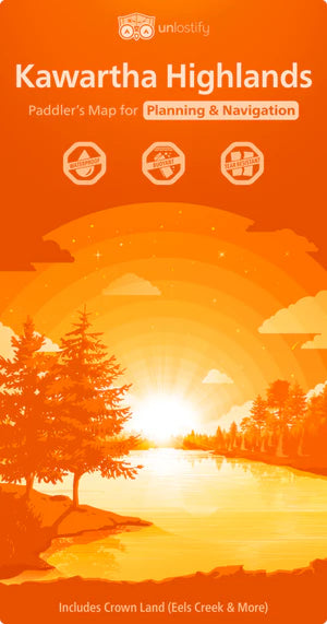 Kawartha Highlands - Paddling Map